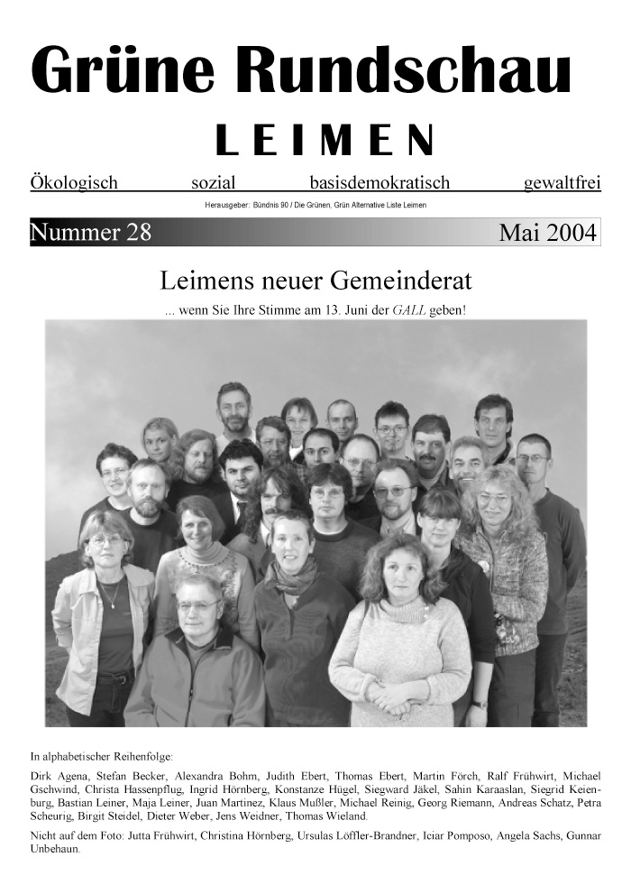 Grüne Rundschau 28, 2004