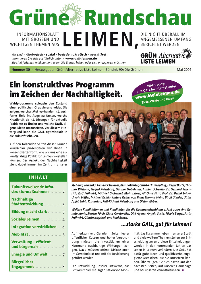 Grüne Rundschau 30, 2009